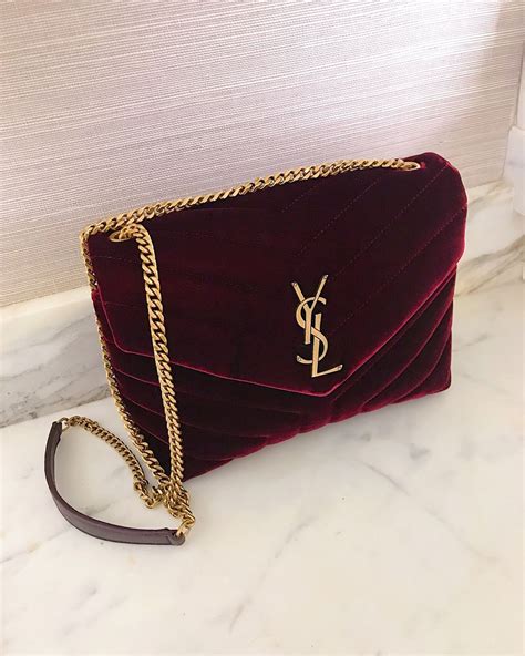 ysl red velvet bag|ysl bag cost.